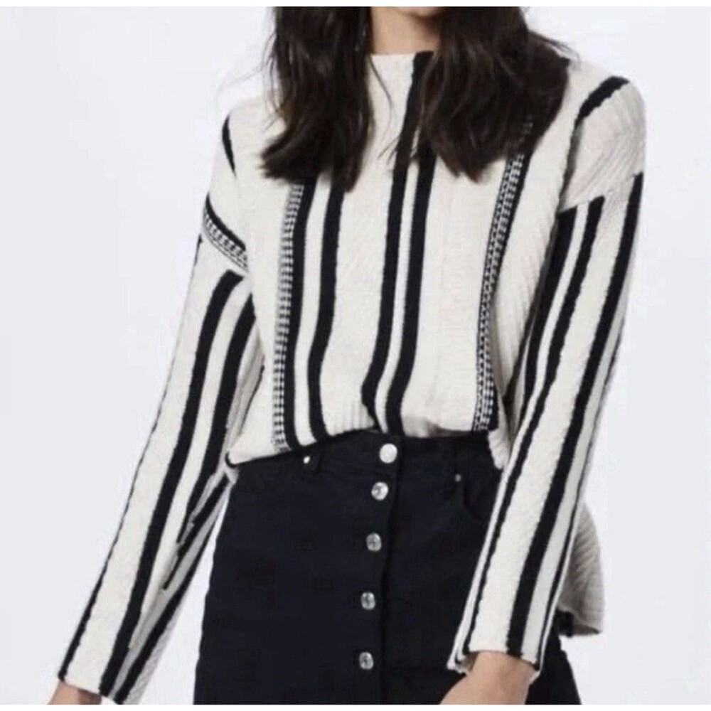 Weekend Max Mara Oppio 100% Virgin Wool Chunky Knit Sweater Sz S Quiet Luxury